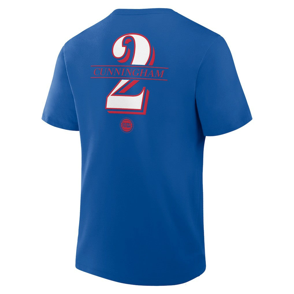 Fanatics - Cade Cunningham Detroit Pistons In The Paint Name & Number T-Shirt - Blue