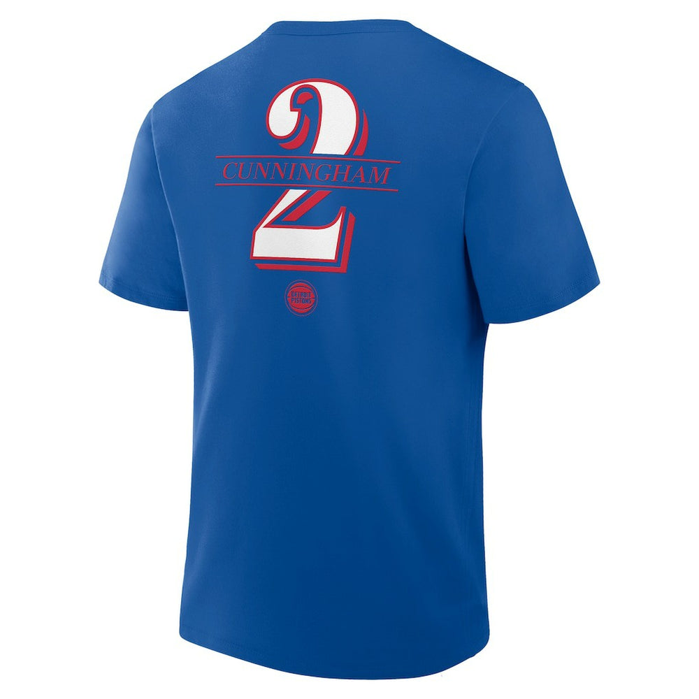 Fanatics - Cade Cunningham Detroit Pistons In The Paint Name & Number T-Shirt - Blue