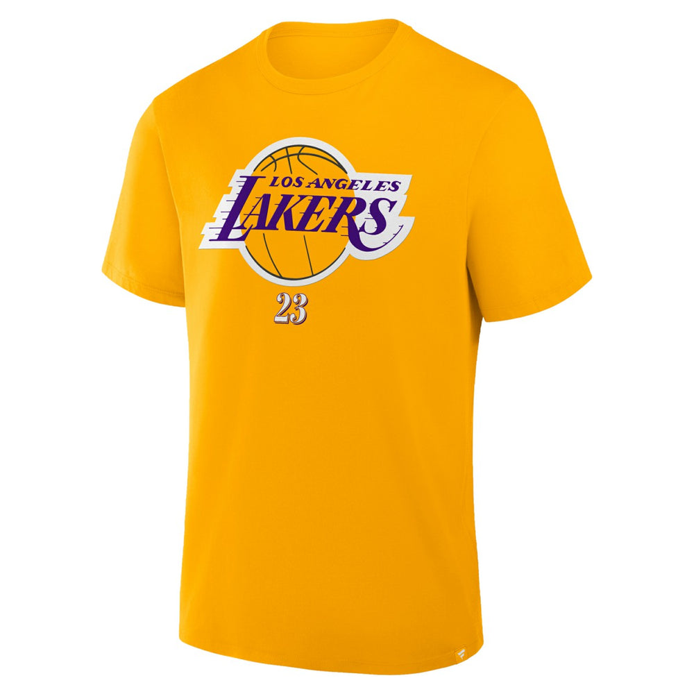 Fanatics - LeBron James Los Angeles Lakers In The Paint Name & Number T-Shirt - Gold