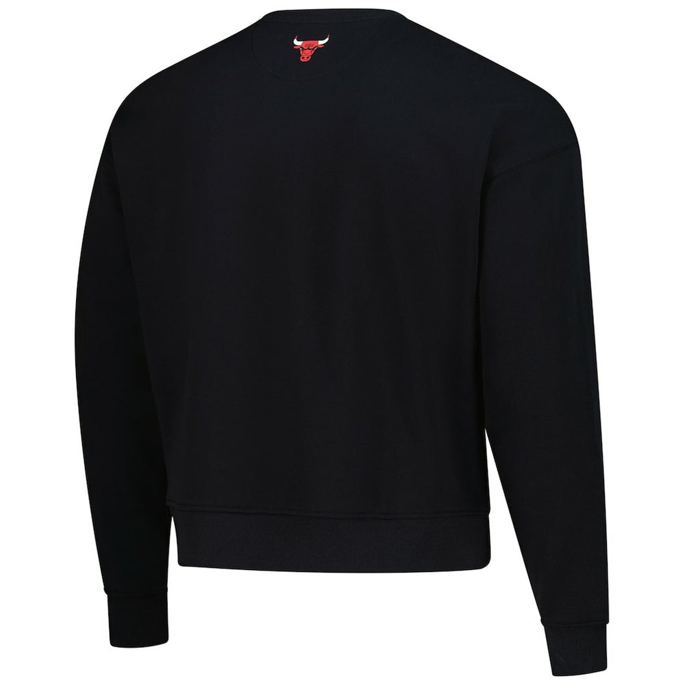 NBA - Chicago Bulls Terez Unisex Oversized Gemstone Logo Sweatshirt - Black