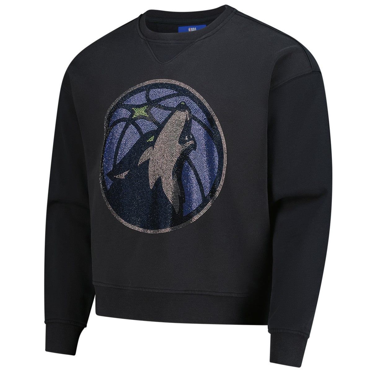 NBA - Minnesota Timberwolves Terez Unisex Oversized Gemstone Logo Sweatshirt - Charcoal