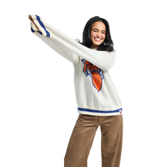 NBA - New York Knicks Terez Unisex Oversized Sweater - Cream
