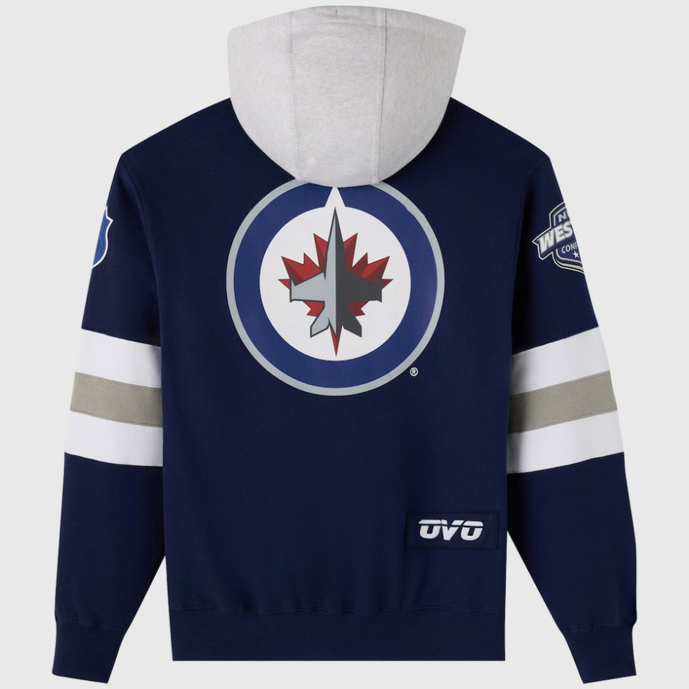 Winnipeg Jets - OVO x NHL Fleece Hoodie Navy
