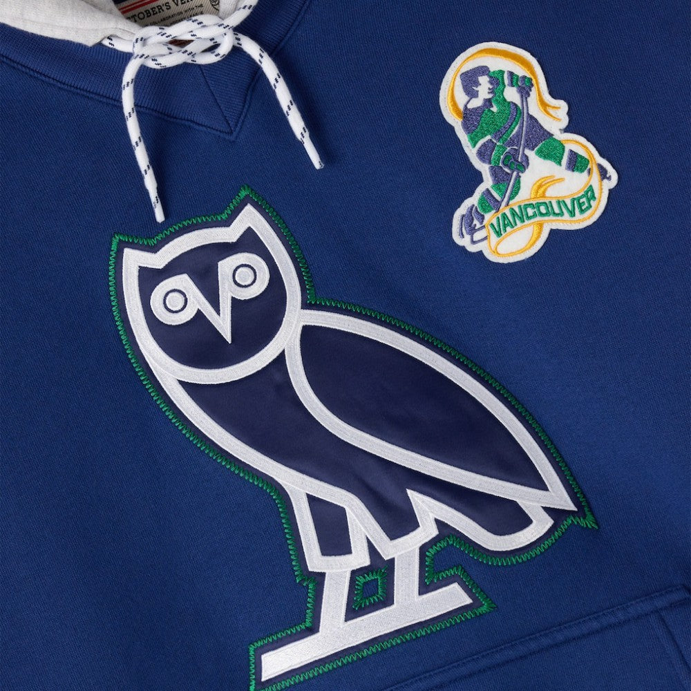 Vancouver Canucks - OVO x NHL Fleece Hoodie Blue