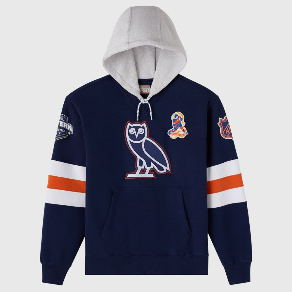 Edmonton Oilers - OVO x NHL Fleece Hoodie Navy