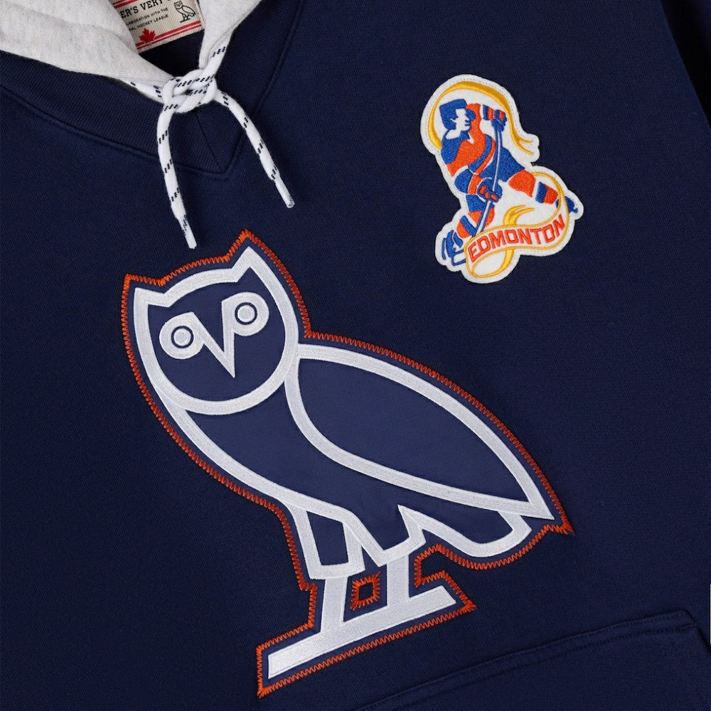 Edmonton Oilers - OVO x NHL Fleece Hoodie Navy