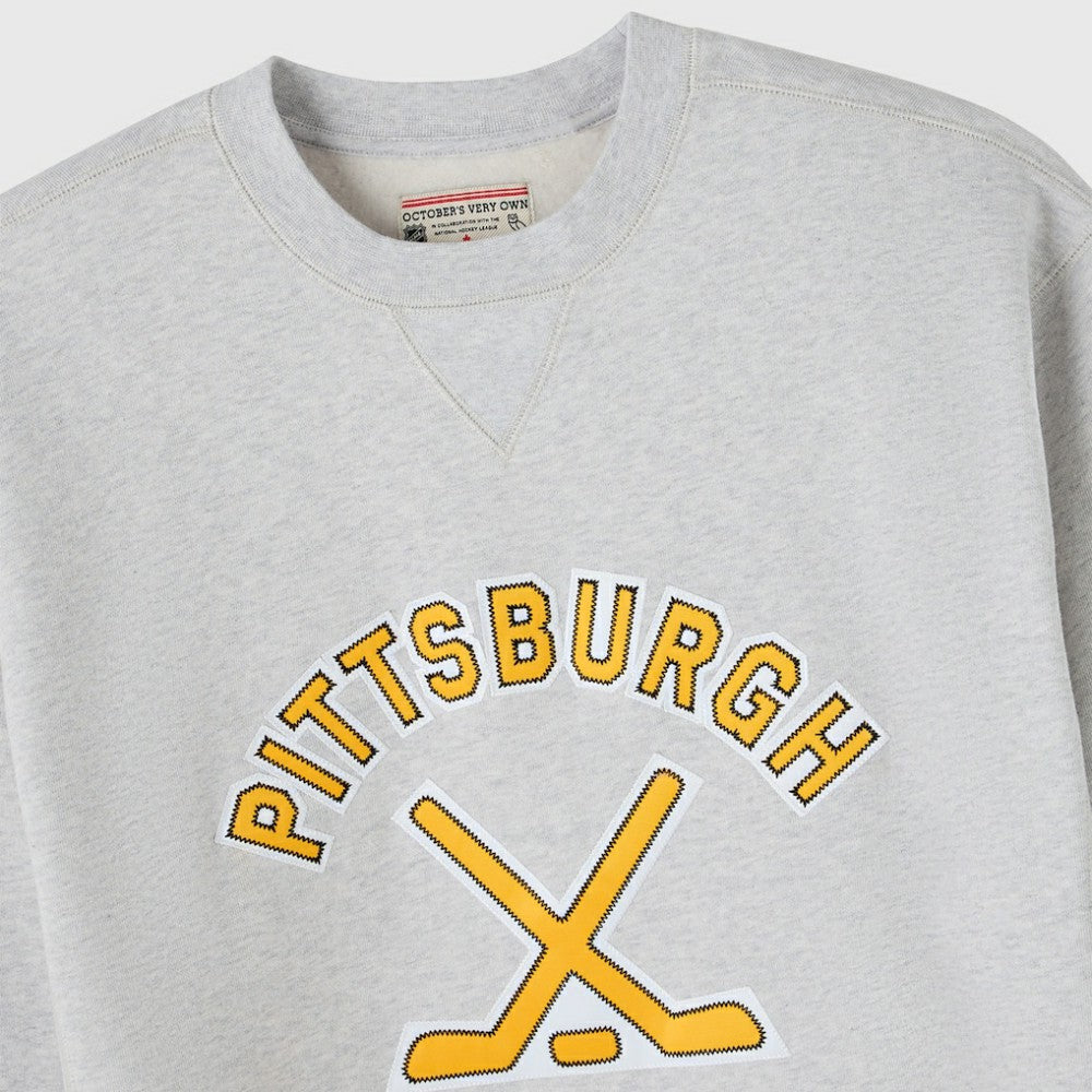 Pittsburgh Penguins OVO x NHL Fleece Sweatshirt Heather Gray