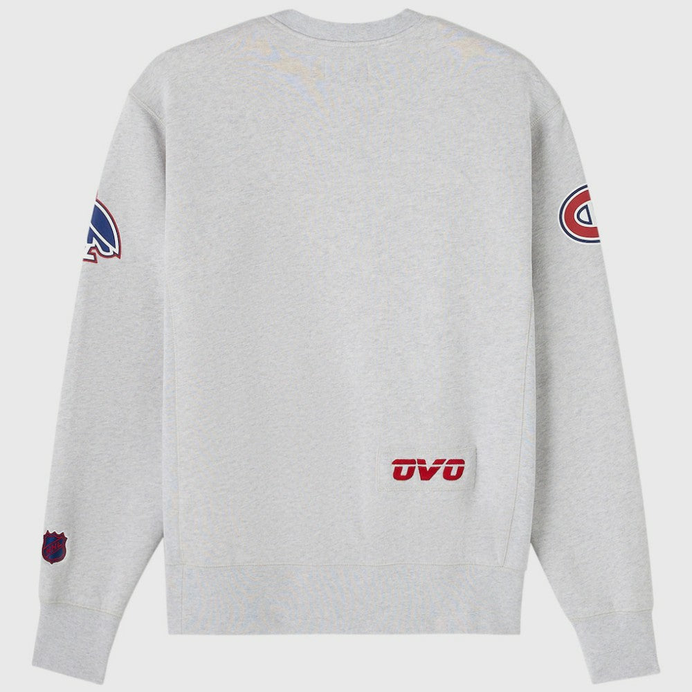 Montreal Canadiens - OVO x NHL Fleece Sweatshirt Heather Gray