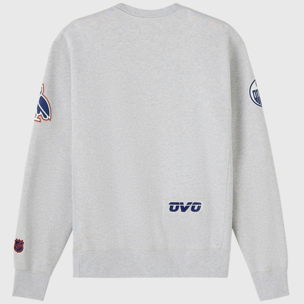 Edmonton Oilers - OVO x NHL Fleece Sweatshirt Heather Gray