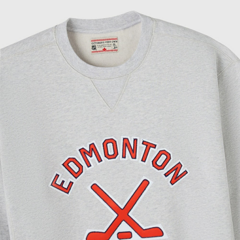 Edmonton Oilers - OVO x NHL Fleece Sweatshirt Heather Gray