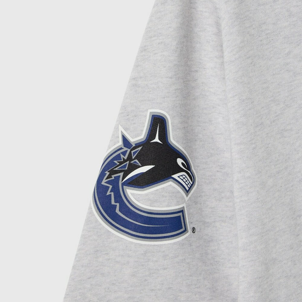 Vancouver Canucks - OVO x NHL Fleece Sweatshirt Heather Gray