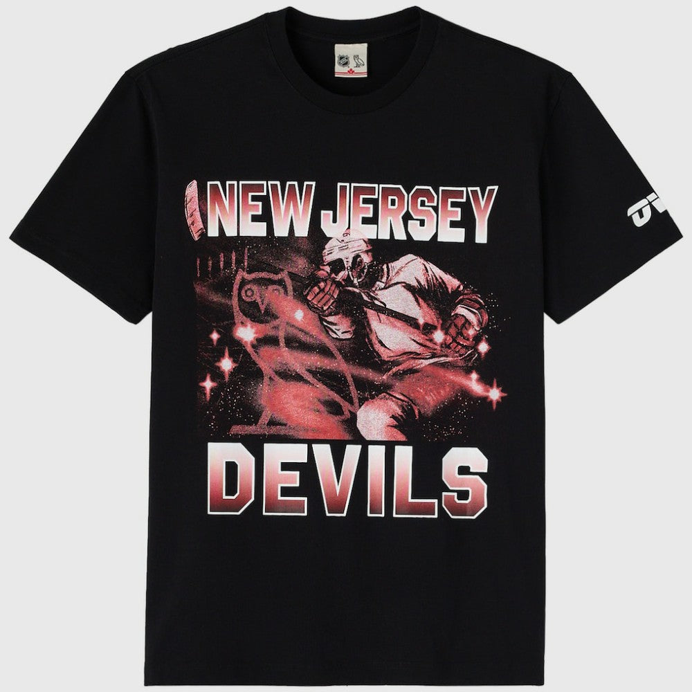 New Jersey Devils - OVO x NHL Graphic T-Shirt Black