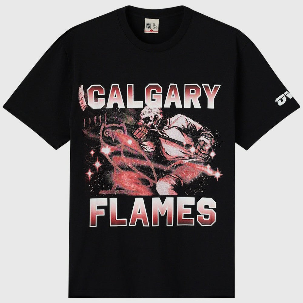 Calgary Flames - OVO x NHL Graphic T-Shirt Black