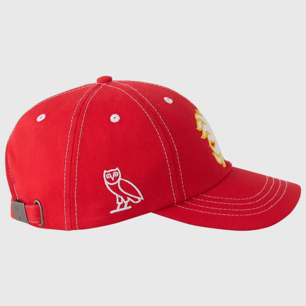Calgary Flames - OVO x NHL Adjustable Sport Hat Red
