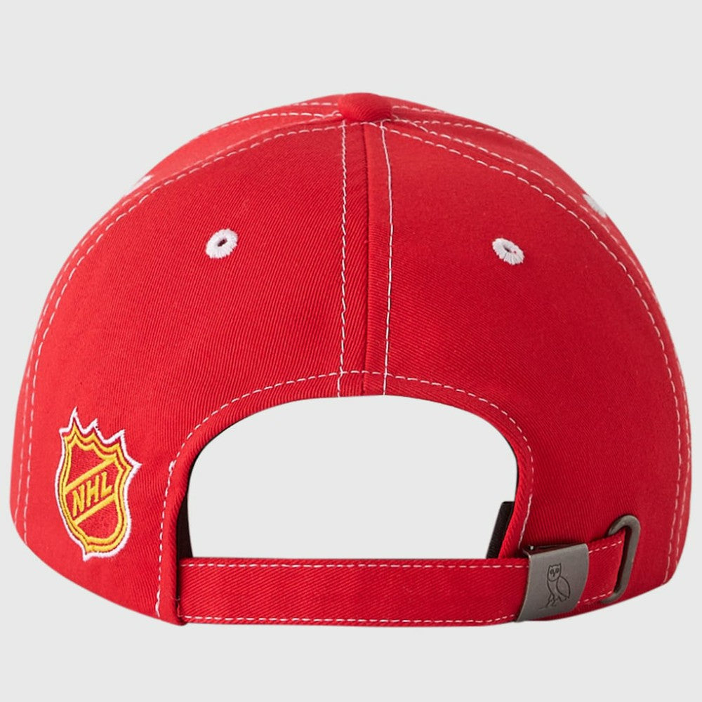 Calgary Flames - OVO x NHL Adjustable Sport Hat Red