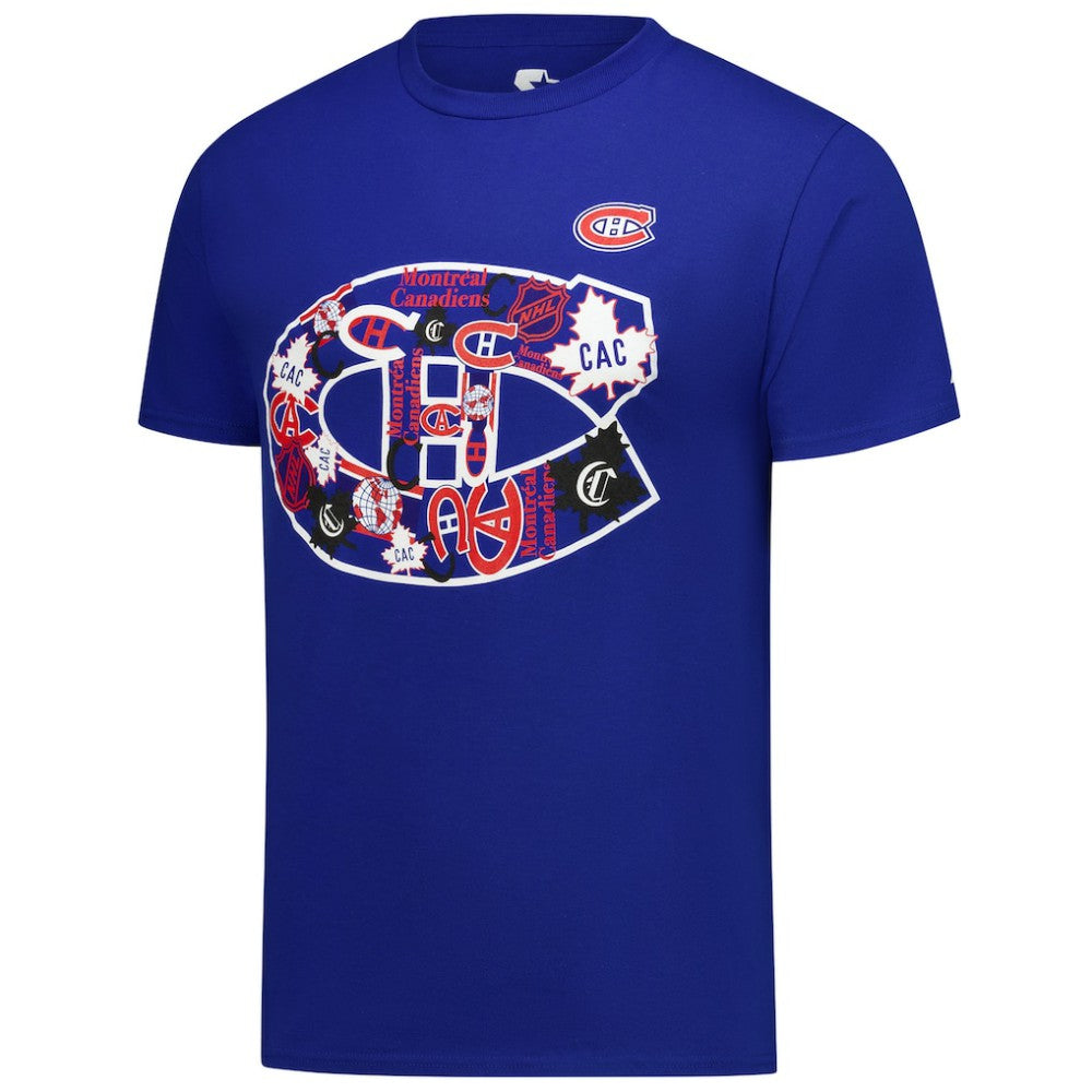 Montreal Canadiens - Starter Logo Collage T-Shirt Blue