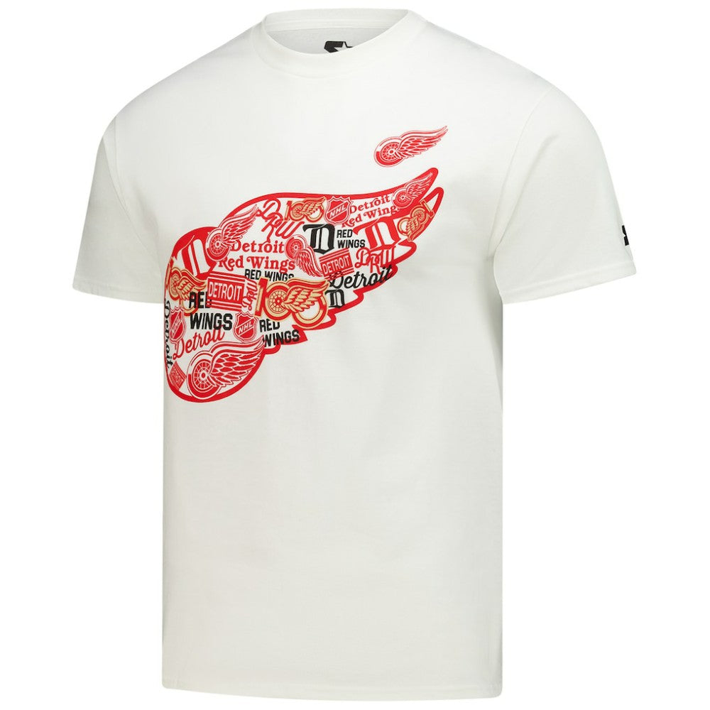Detroit Red Wings - Starter Logo Collage T-Shirt White