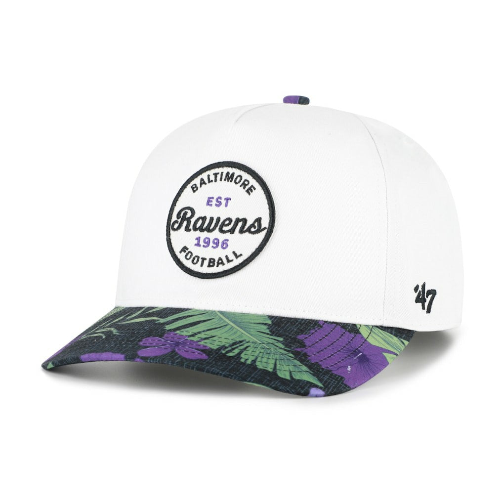 Baltimore Ravens '47 Beach Side Hitch Adjustable Hat White/Purple - 47 brand