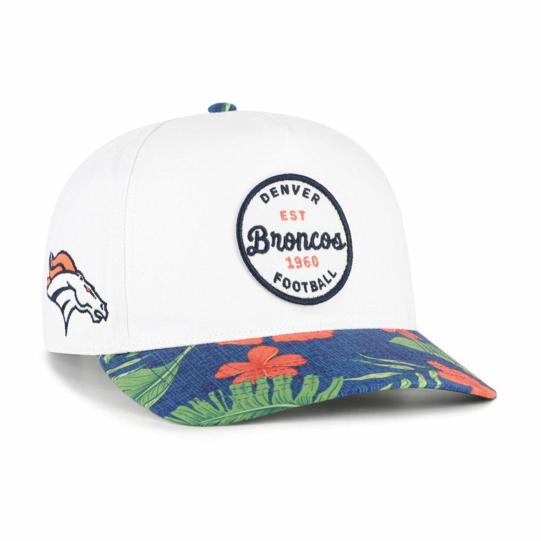 Denver Broncos '47 Beach Side Hitch Adjustable Hat White/Navy - 47 brand