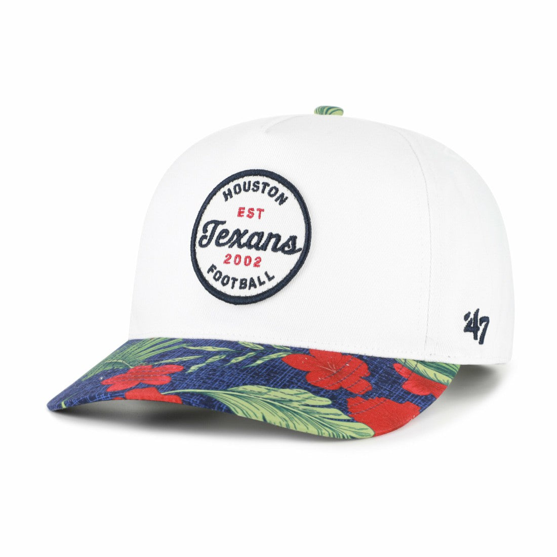 Houston Texans '47 Beach Side Hitch Adjustable Hat White/Navy - 47 brand