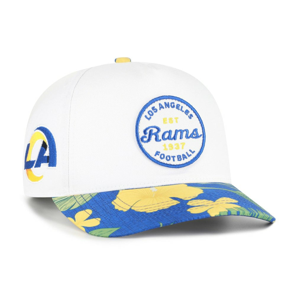 Los Angeles Rams '47 Beach Side Hitch Adjustable Hat White/Royal - 47 brand