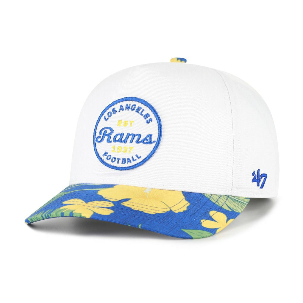 Los Angeles Rams '47 Beach Side Hitch Adjustable Hat White/Royal - 47 brand