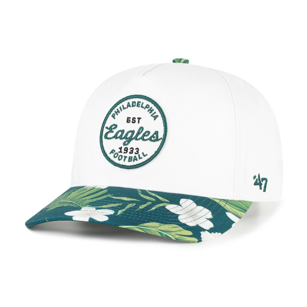 Philadelphia Eagles '47 Beach Side Hitch Adjustable Hat White/Midnight Green - 47 brand