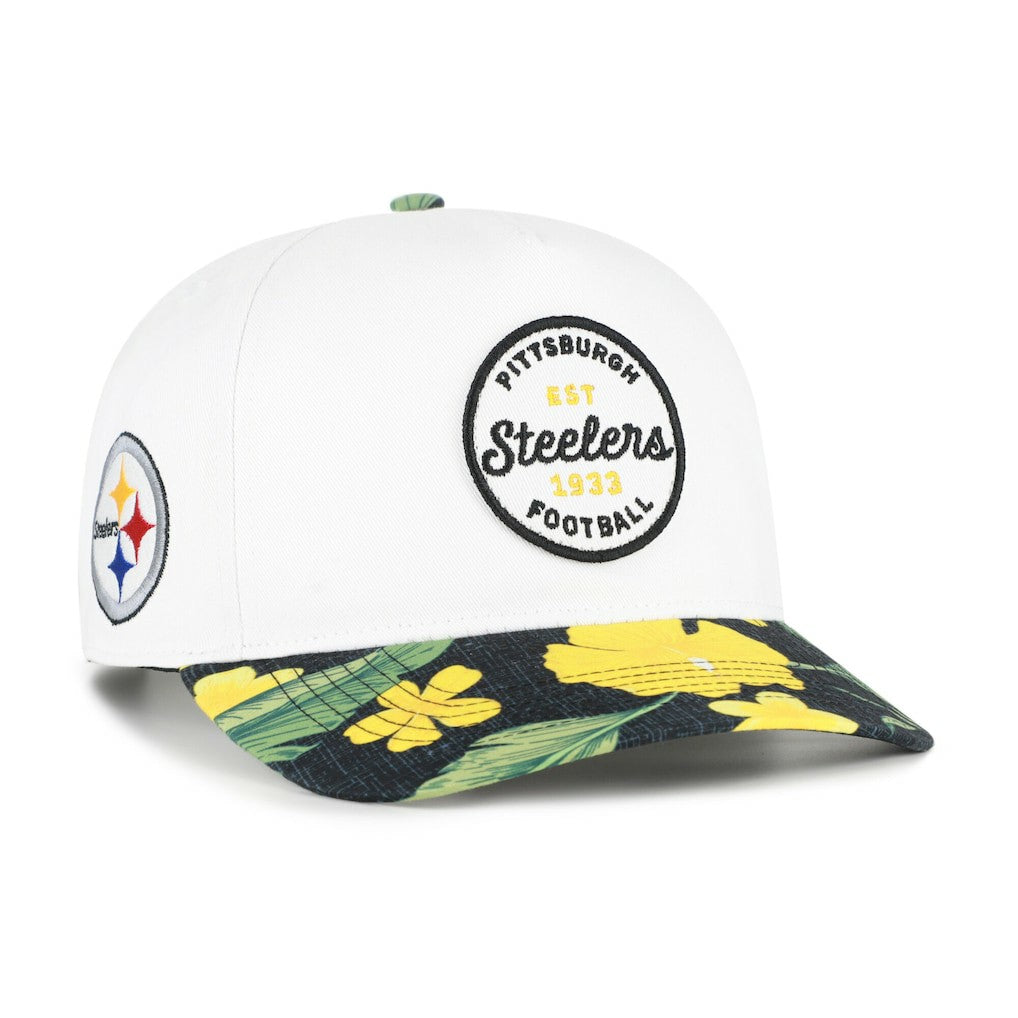 Pittsburgh Steelers '47 Beach Side Hitch Adjustable Hat White/Black - 47 brand