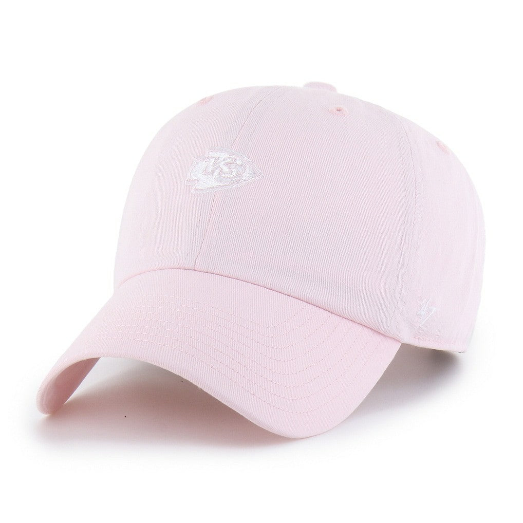 Kansas City Chiefs '47 Women's Base Runner Ballpark Clean Up Adjustable Hat Light Pink - 47 brand