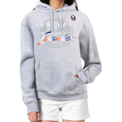 New York Islanders - G-III 4Her by Carl Banks Women's Shadow Logo Fleece Hoodie Gray
