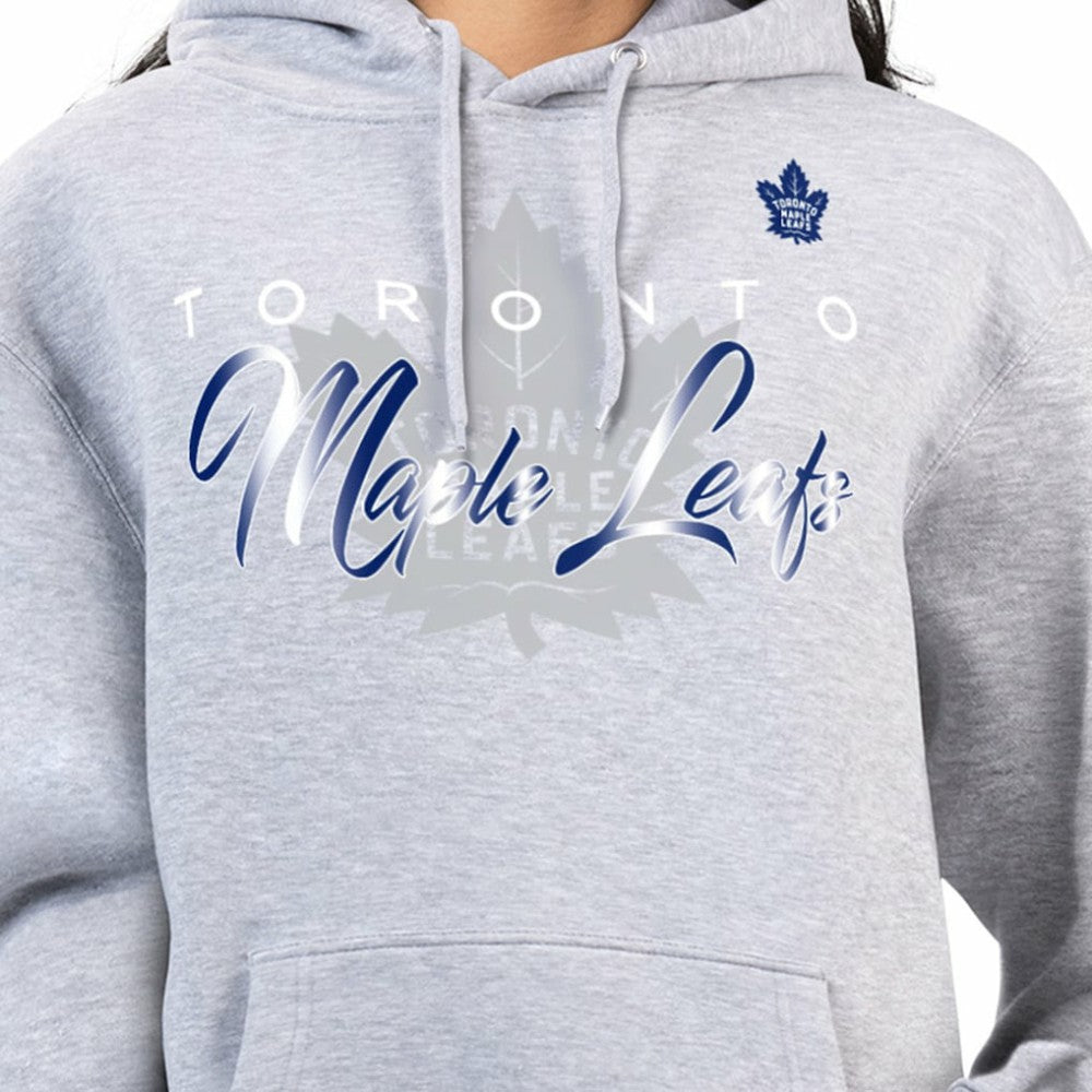 Toronto Maple Leafs - G-III 4Her by Carl Banks Women's Shadow Logo Fleece Hoodie Gray