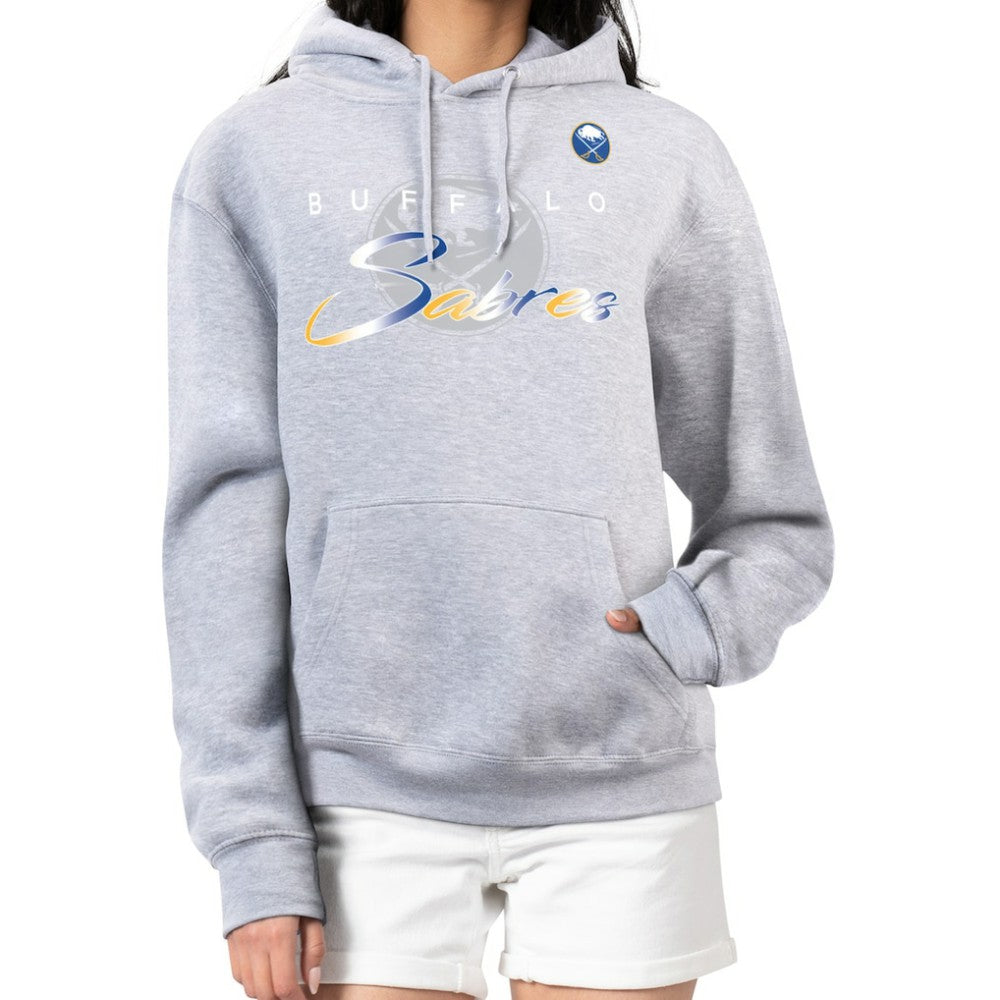 Buffalo Sabres - G-III 4Her by Carl Banks Women's Shadow Logo Fleece Hoodie Gray