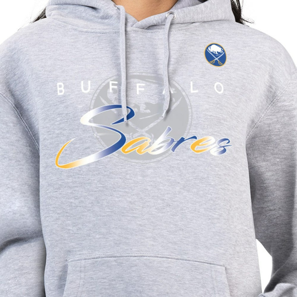 Buffalo Sabres - G-III 4Her by Carl Banks Women's Shadow Logo Fleece Hoodie Gray