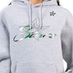 Dallas Stars - G-III 4Her by Carl Banks Women's Shadow Logo Fleece Hoodie Gray
