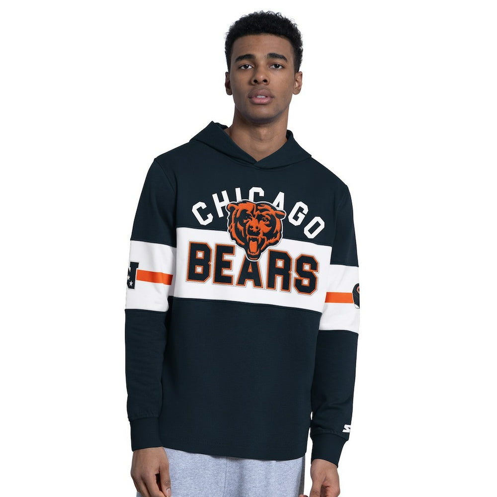 Chicago Bears Starter Fullback Jersey Hoodie Navy - NFL