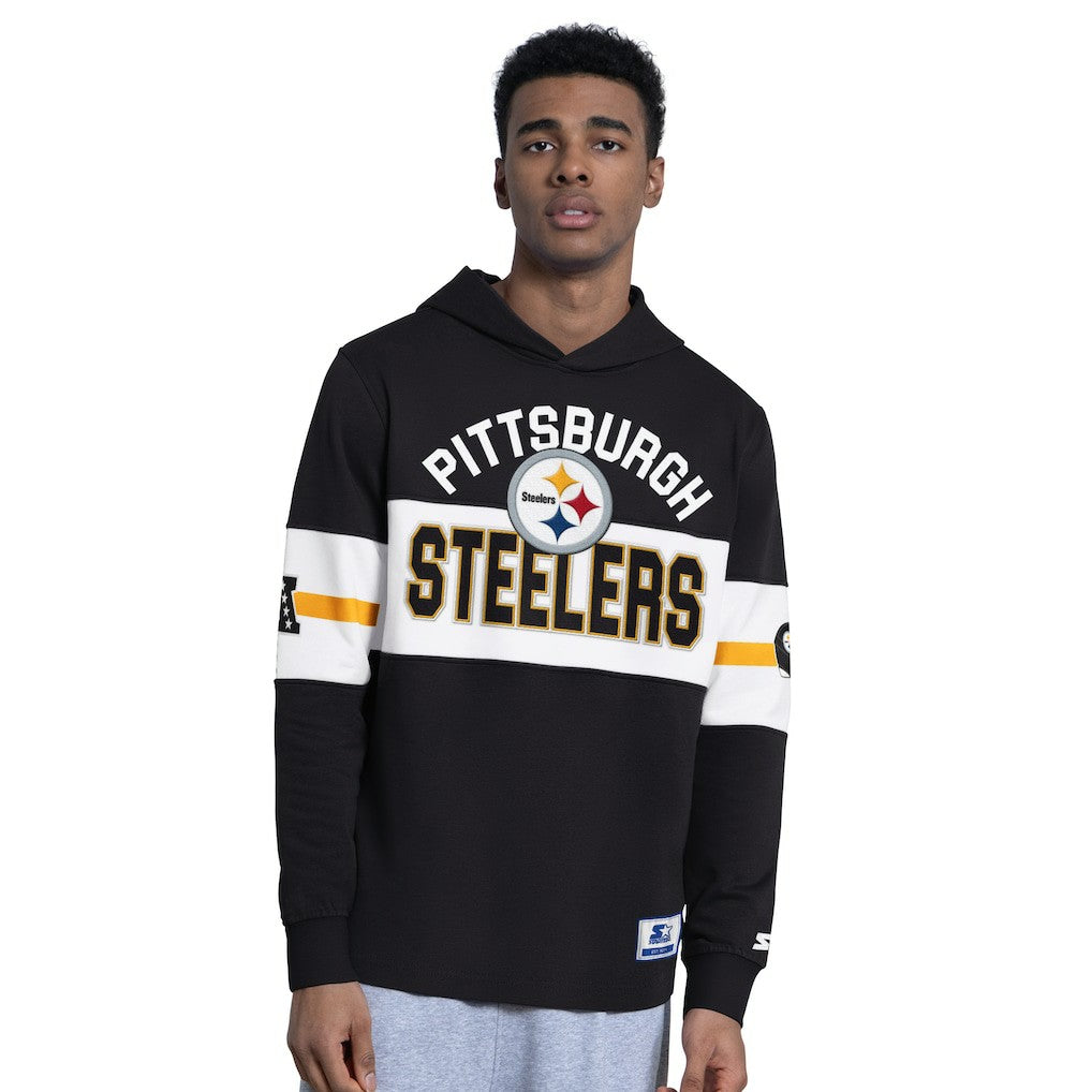 Pittsburgh Steelers Starter Fullback Jersey Hoodie Black - NFL