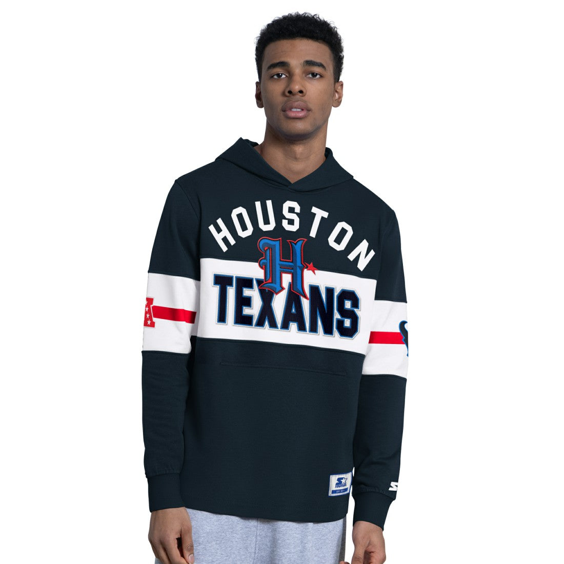 Houston Texans Starter Fullback Jersey Hoodie Navy - NFL
