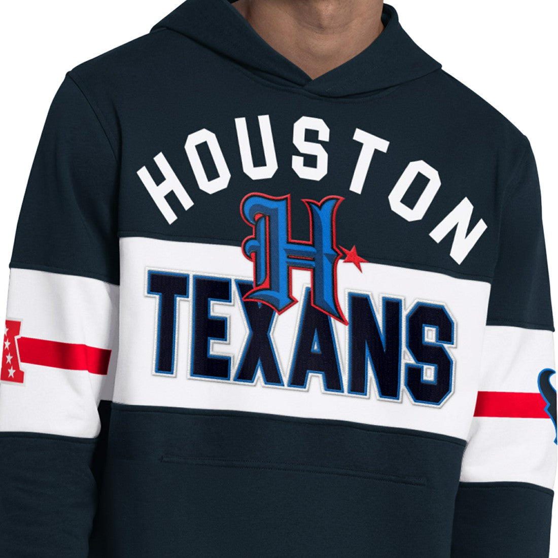 Houston Texans Starter Fullback Jersey Hoodie Navy - NFL
