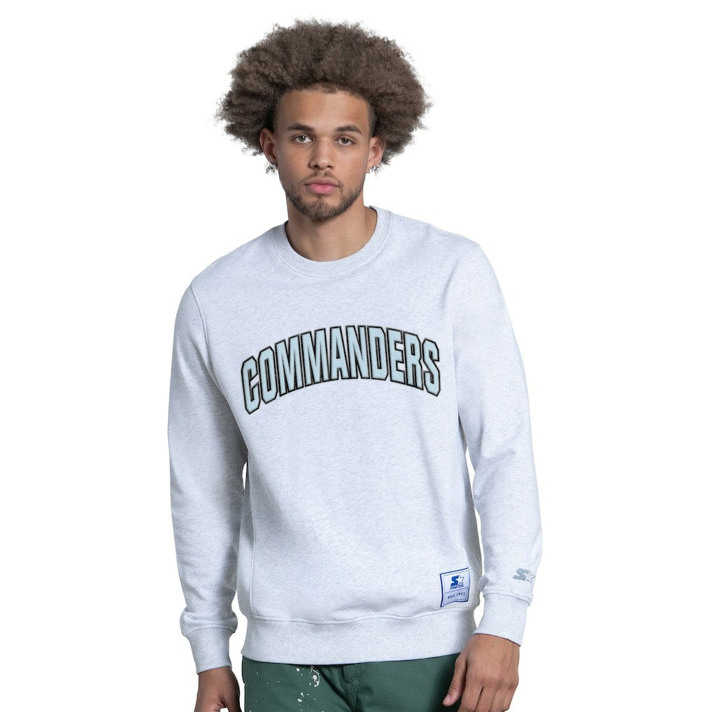 Washington Commanders Starter Faceoff Fleece Sweatshirt Ash - NFL