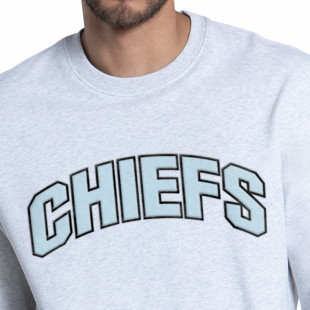 Kansas City Chiefs Starter Faceoff Fleece Sweatshirt Ash - NFL