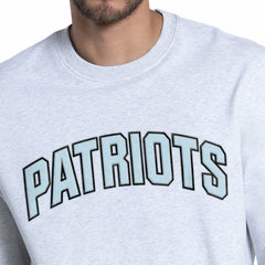 New England Patriots Starter Faceoff Fleece Sweatshirt Ash - NFL