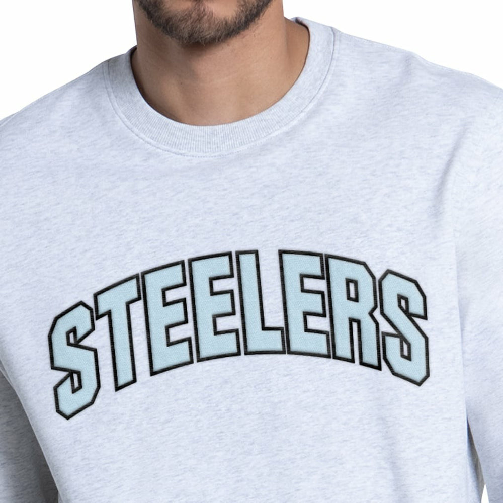 Pittsburgh Steelers Starter Faceoff Fleece Sweatshirt Ash - NFL