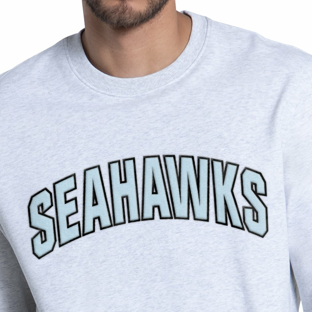 Seattle Seahawks Starter Faceoff Fleece Sweatshirt Ash - NFL
