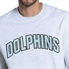 Miami Dolphins Starter Faceoff Fleece Sweatshirt Ash - NFL