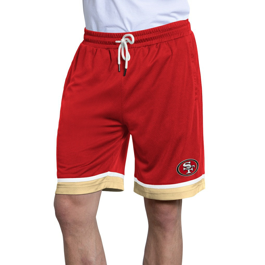 San Francisco 49ers Starter Power Play Mesh Shorts Scarlet - NFL