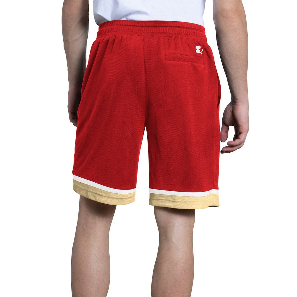 San Francisco 49ers Starter Power Play Mesh Shorts Scarlet - NFL