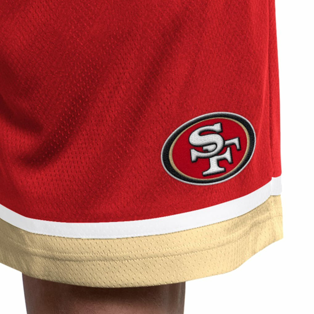 San Francisco 49ers Starter Power Play Mesh Shorts Scarlet - NFL