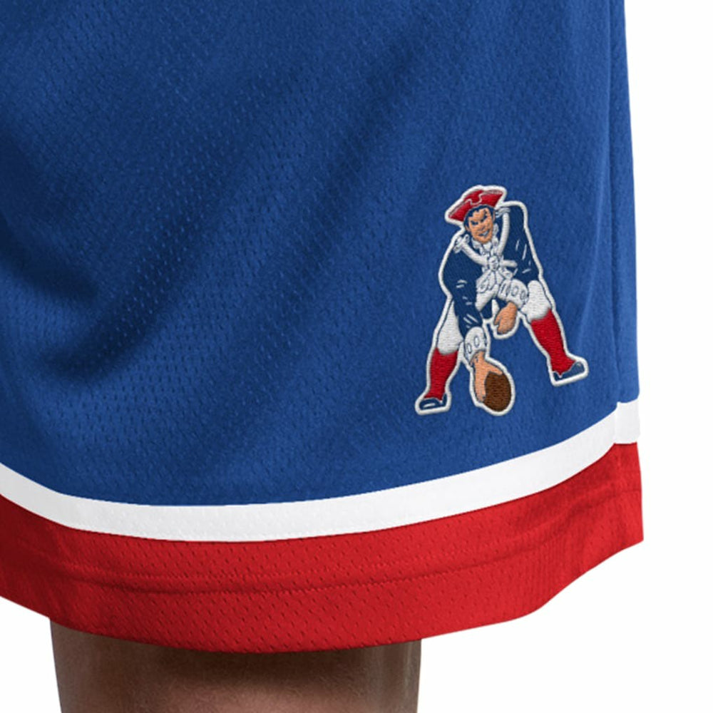 New England Patriots Starter Throwback Power Play Mesh Shorts Royal - NFL
