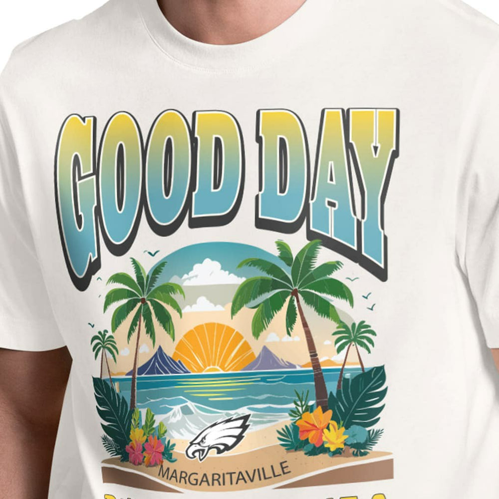 Philadelphia Eagles Margaritaville Good Day T-Shirt Cream - NFL