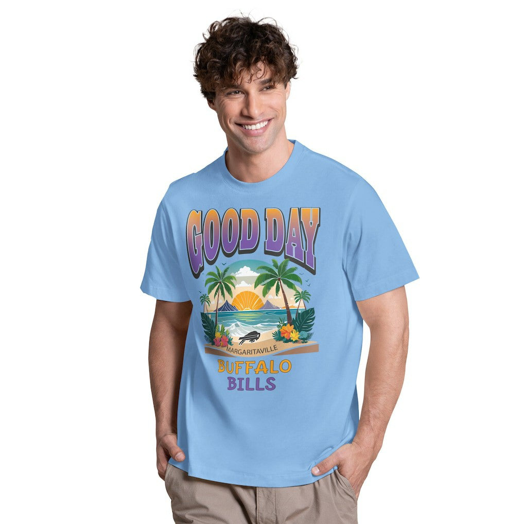Buffalo Bills Margaritaville Good Day T-Shirt Light Blue - NFL